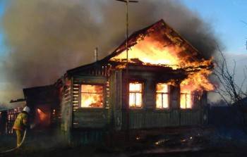 В Устюженском районе при пожаре погиб мужчина