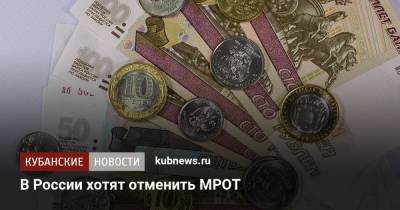 В России хотят отменить МРОТ