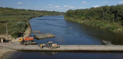 Понтонные переправы наведены на нижегородских реках в рамках строительства трассы М-12