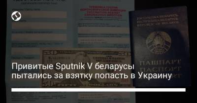 Привитые Sputnik V беларусы пытались за взятку попасть в Украину