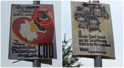 «Реакция — негативная» — Кремль о немецких плакатах с Калининградом в составе ФРГ