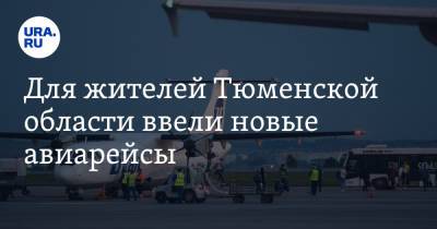 Для жителей Тюменской области ввели новые авиарейсы