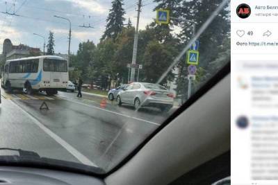 В Белгороде женщина попала под колеса автобуса