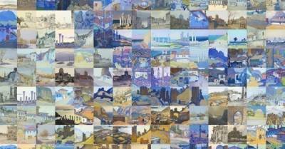 Уникальную карту Крыма сложили из 300 NFT — оцифрованных картин неомодерниста Юрия Химича