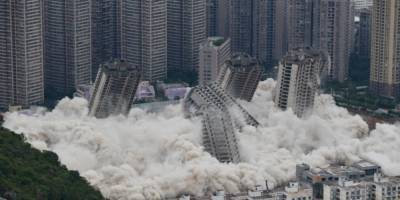В Китае взорвали 15 недостроенных высоток. Одна устояла