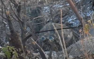 Ликвидация снайпера сепаратистов в Донбассе попала на видео