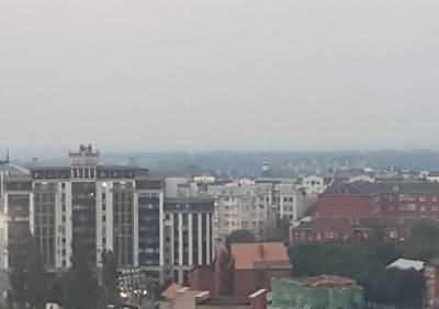Рязань окутало дымом от лесных пожаров в Мордовии