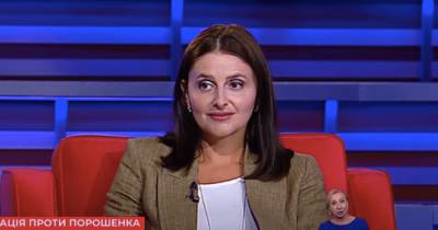 "Слуга народа" сделала замечание ведущему канала Порошенко, назвавшего Путина "х***ом" (видео)