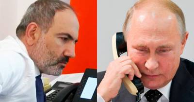 Путин и Пашинян обсудили обстановку в Нагорном Карабахе