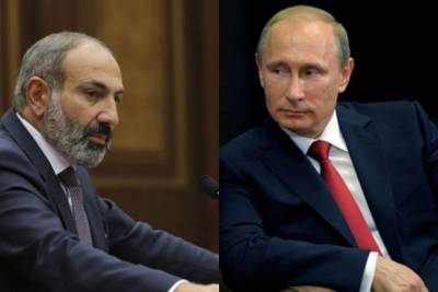 Путин и Пашинян обсудили обстановку в Карабахе