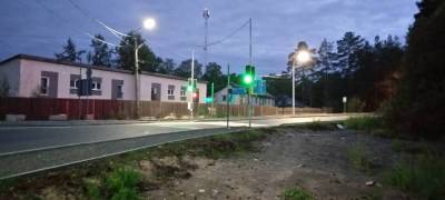 Светофоры установлены на оживленном участке Соломенского шоссе в Петрозаводске