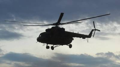 Вертолёт Ми-8 привлекли к тушению пожара в Оренбургской области