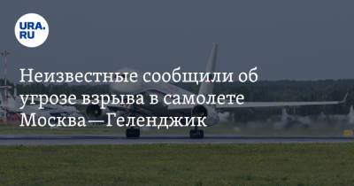 Неизвестные сообщили об угрозе взрыва в самолете Москва—Геленджик