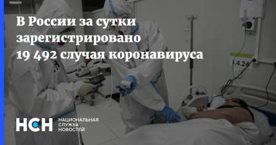 В России за сутки зарегистрировано 19 492 случая коронавируса
