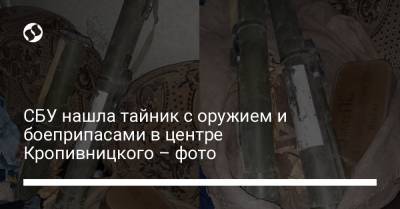 СБУ нашла тайник с оружием и боеприпасами в центре Кропивницкого – фото