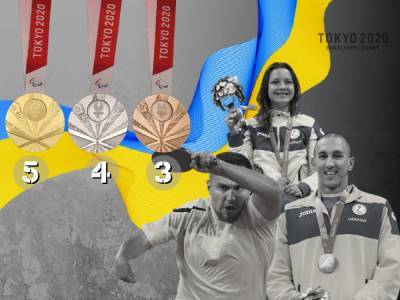 Україна увірвалася в ТОП-5 за золотими нагородами: медальний залік 4-го дня Паралімпіади-2020