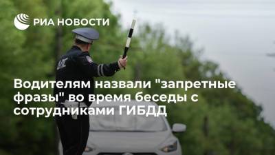 Водителям назвали "запретные фразы" во время беседы с сотрудниками ГИБДД