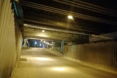 Антивандальные фонари установили под путепроводом в районе Острова в Чите