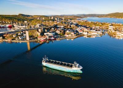 Норвежский беспилотный контейнеровоз отправится в первый рейс без экипажа