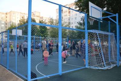 В Твери на 1-м переулке Красной Слободы в рамках ППМИ открыли спортплощадку