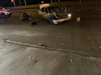 "Нексия" подрезала мотоцикл на Терешковой в Липецке
