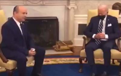 Курьез: Байден задремал во время встречи с премьером Израиля (ВИДЕО)