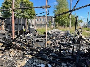 В Вологодской области из-за неисправной печи сгорел гараж
