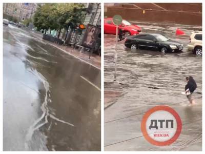 Мощный грозовой ливень затопил Киев: жителям столицы рекомендуют не открывать окна