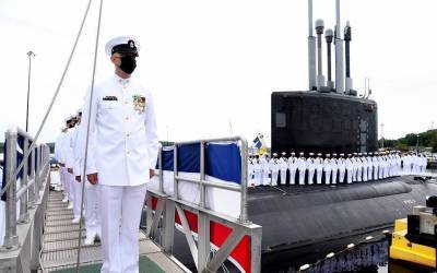 Американский флот празднует ввод в строй первой субмарины проекта «Вирджиния» модификации Block IV