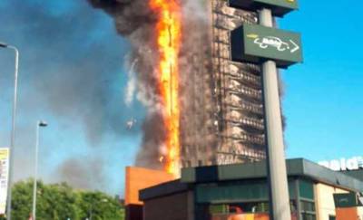 В Милане вспыхнула многоэтажка: здание превратилось в горящий факел