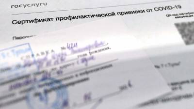 В МВД Петербурга заявили о росте числа поддельных справок о прививках