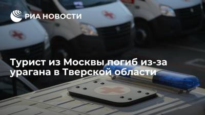 Турист из Москвы погиб из-за урагана в Тверской области