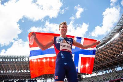 Норвежский легкоатлет установил мировой рекорд в забеге на 400 метров с барьерами