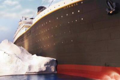 В музее Титаника в США рухнула стена-айсберг