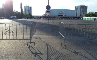 В Уфе навсегда закрыли парковку перед Дворцом спорта