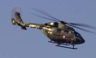 Вертолёт индийских ВВС HAL Dhruv потерпел крушение на севере страны