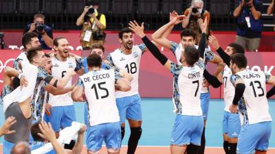 Аргентина сенсационно обыграла Италию в 1/4 финала мужского олимпийского турнира по волеболу