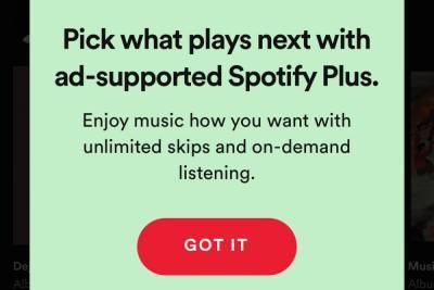 Spotify начал тестировать Spotify Plus — подписку с рекламой за $0,99 в месяц