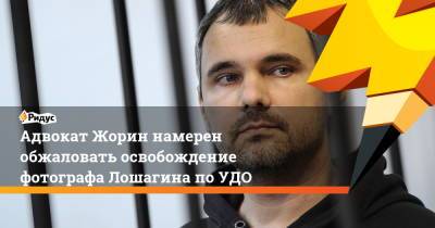 Адвокат Жорин намерен обжаловать освобождение фотографа Лошагина по УДО