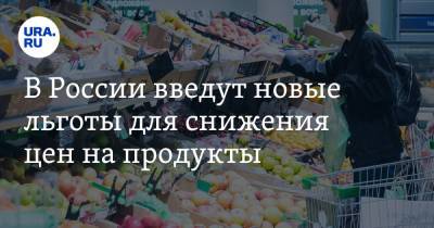 В России введут новые льготы для снижения цен на продукты