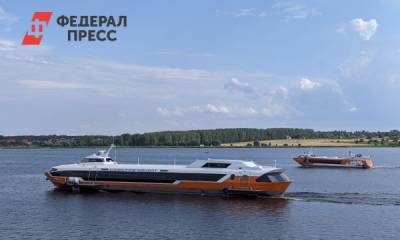 В Нижегородской области спустили на воду головное судно «Метеор 120Р»