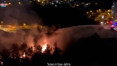 Пожар в Иерусалиме: жители в квартале Хар-Ноф эвакуированы