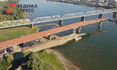 В Новосибирске рабочие смонтировали 285 метров четвертого моста