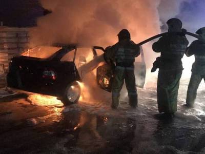 В Смоленской области сгорели два «Хендай Солярис»