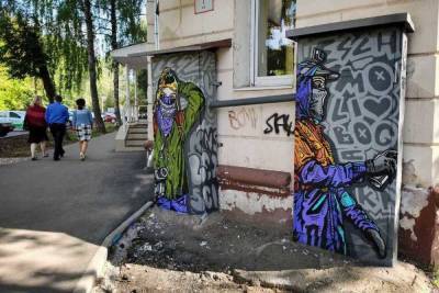 Технические шкафы «Ростелекома» в Иванове стали яркими арт-объектами