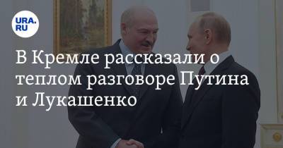 В Кремле рассказали о теплом разговоре Путина и Лукашенко