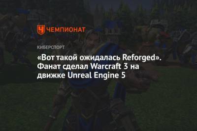 «Вот такой ожидалась Reforged». Фанат сделал Warcraft 3 на движке Unreal Engine 5