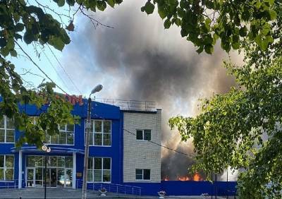 Открытое горение на территории магазина «Наш дом» в Касимове ликвидировано