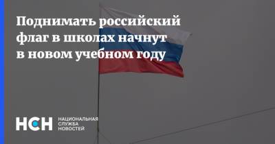 Поднимать российский флаг в школах начнут в новом учебном году