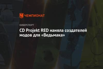 CD Projekt RED наняла создателей модов для «Ведьмака»